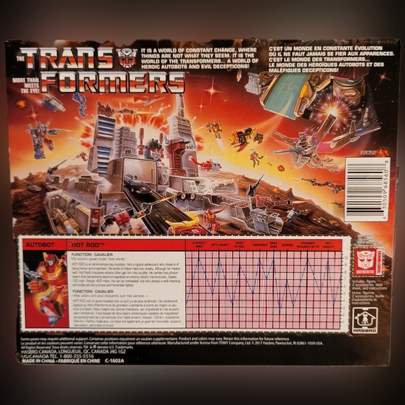 NEW IN BOX TRANSFORMERS AUTOBOT HOT ROD ACTION FIGURE REISSUE 2017 WALLMART NIB - Picture 2 of 10